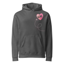 LOVE Heart Heavyweight Hoodie — Soft Fleece, Relaxed Fit, Built to Give Back