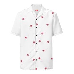 LOVE Signature Unisex Camp Collar Shirt — Lightweight Summer Button-Up, UPF 50+, Built to Give Back