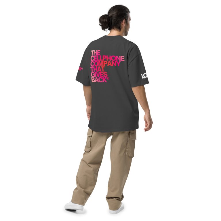 LOVE Oversized Faded Tee — Garment-Dyed Vintage Streetwear, Built to Give Back