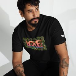 LOVE Environment Men's Premium Heavyweight Tee — Pillar Series, Structured Fit, Built to Give Back