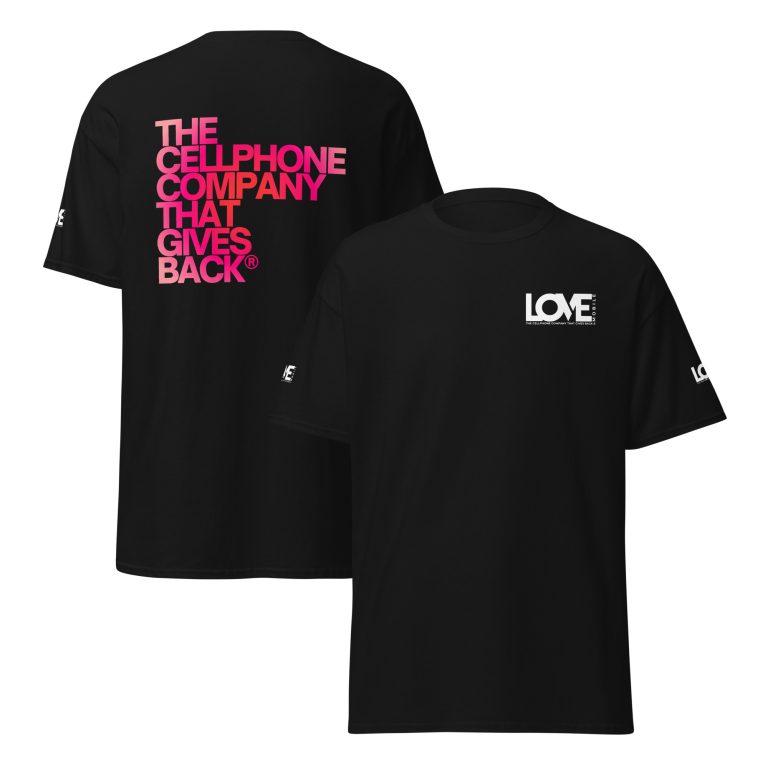 LOVE Unisex Classic Tee — Structured Cotton Fit, Sizes S–5XL, Built to Give Back
