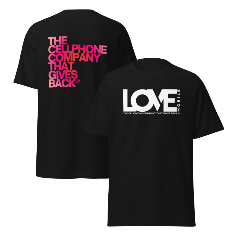 LOVE (Simple) Unisex Classic Tee — Structured Cotton Fit, Sizes S–5XL, Built to Give Back