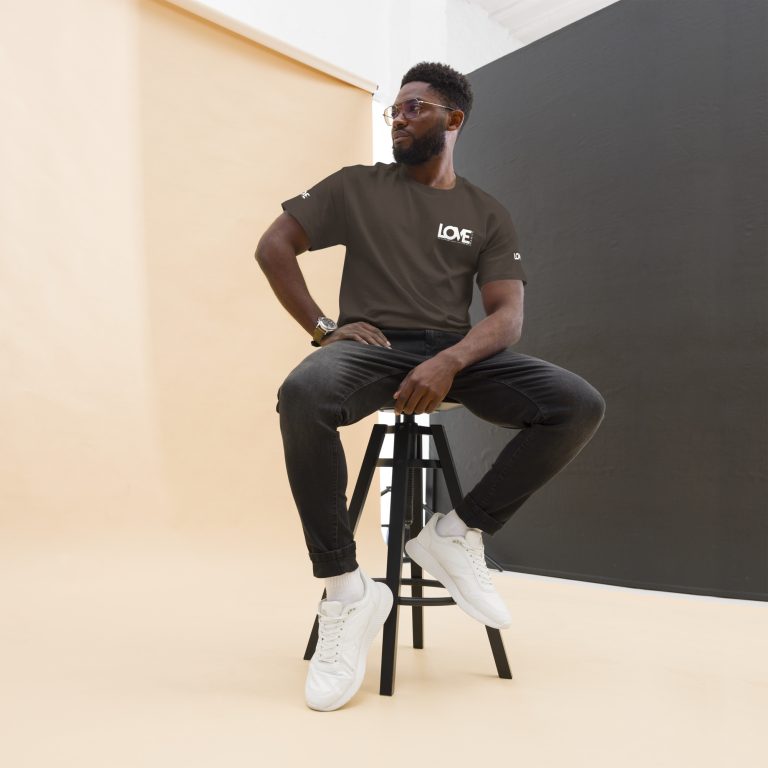 LOVE Unisex Classic Tee — Structured Cotton Fit, Sizes S–5XL, Built to Give Back