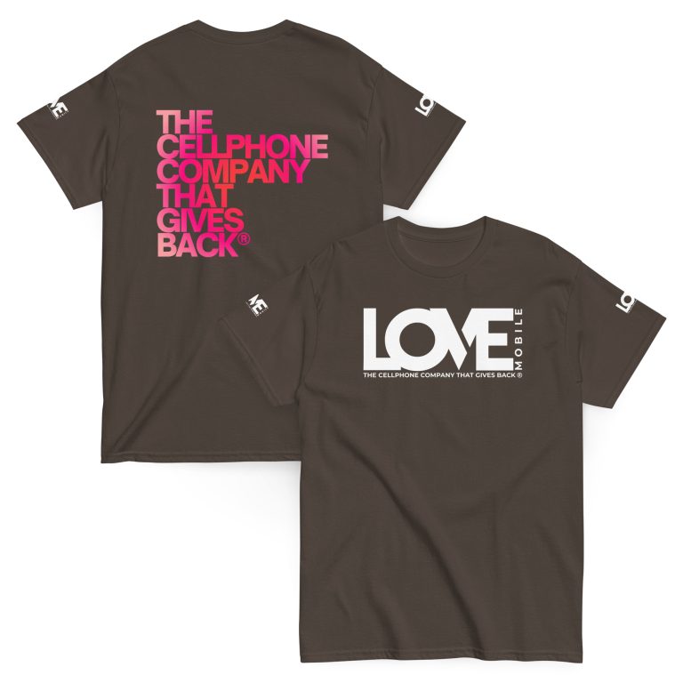 LOVE (BIG) Unisex Classic Tee — Structured Cotton Fit, Sizes S–5XL, Built to Give Back