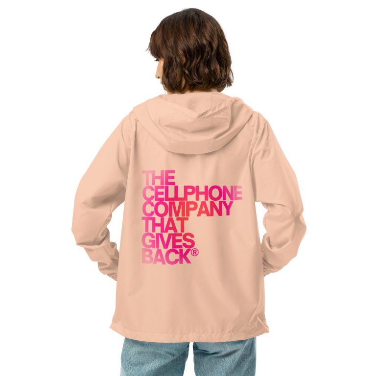 LOVE Signature Zip-Up Windbreaker — Lightweight, Water-Resistant, All-Over Print, Built to Give Back