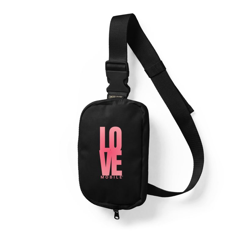 LOVE Sling Bag — Lightweight Nylon Crossbody, Adjustable Strap, Built to Give Back